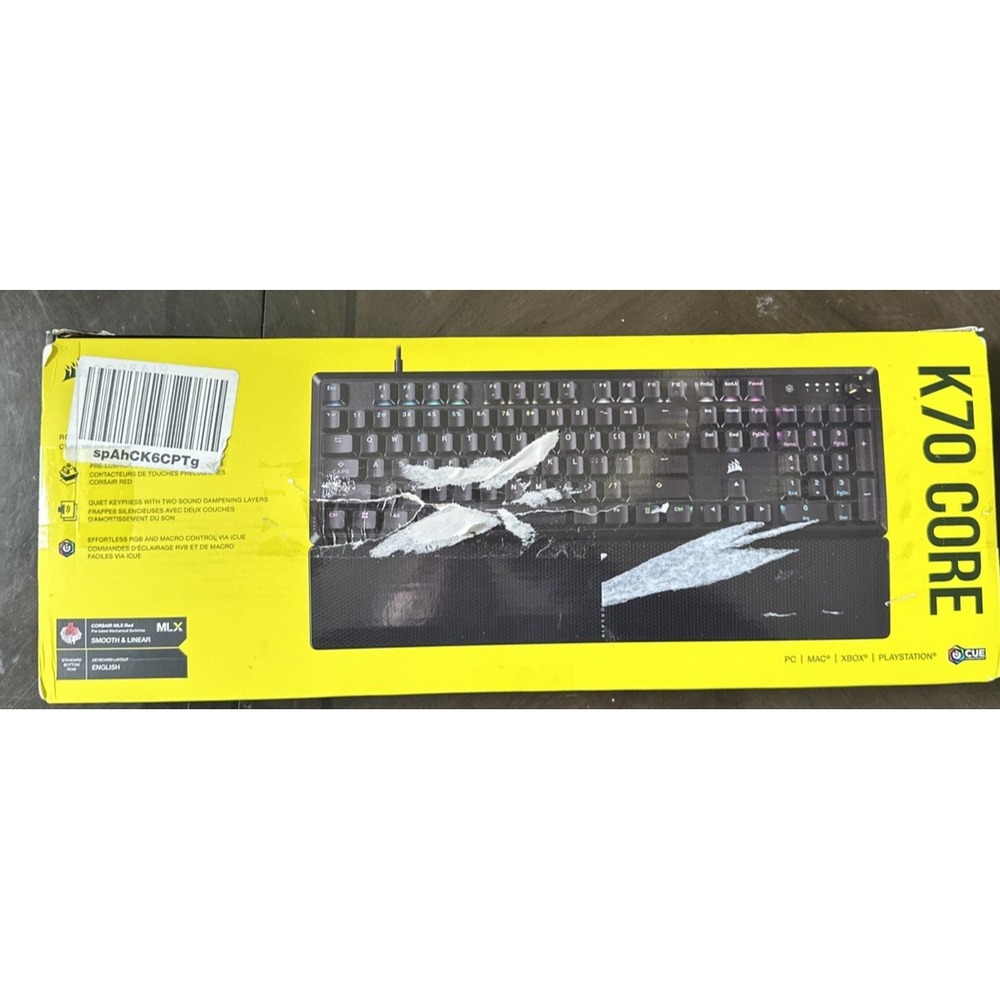Corsair K70 Core RGB Mechanical Gaming Keyboard New in Box